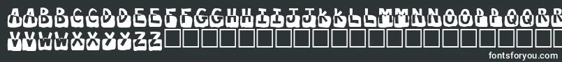 Шрифт Submerged – белые шрифты на чёрном фоне