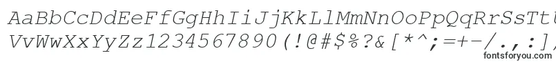 CourierPsItalic Font – Neon Fonts