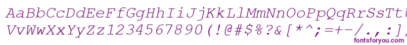 CourierPsItalic Font – Purple Fonts