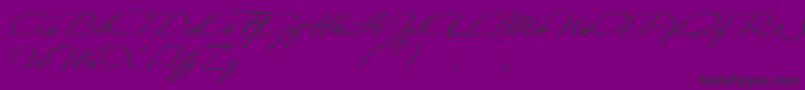 フォントScharnhorst – 紫の背景に黒い文字