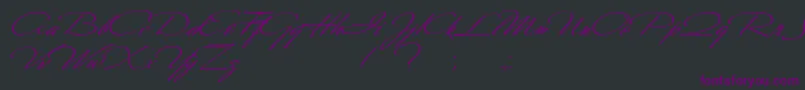 Шрифт Scharnhorst – фиолетовые шрифты на чёрном фоне