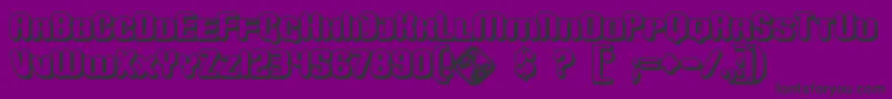 Czcionka MonsterShadow – czarne czcionki na fioletowym tle