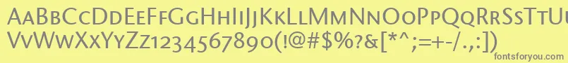 More about StoneSansScItcTtMedium Font StoneSansScItcTtMedium Font – Gray Fonts on Yellow Background