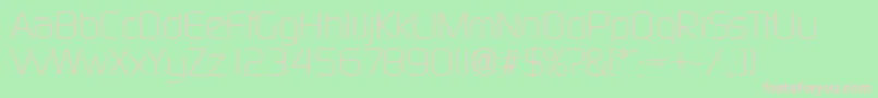 DigitalSerialRegularDb Font – Pink Fonts on Green Background