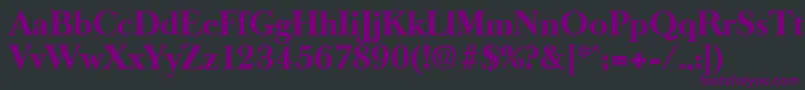 OldbaskervilleBold Font – Purple Fonts on Black Background