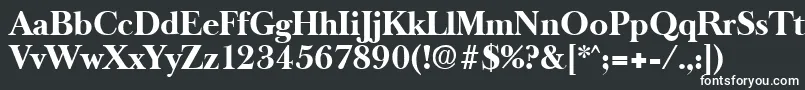 フォントOldbaskervilleBold – 白い文字