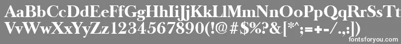 OldbaskervilleBold Font – White Fonts on Gray Background