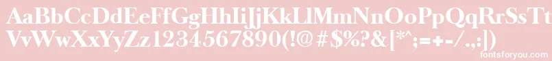 OldbaskervilleBold Font – White Fonts on Pink Background