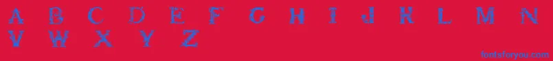 Britishmuseum Font – Blue Fonts on Red Background