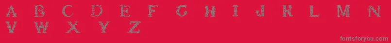 fuente Britishmuseum – Fuentes Grises Sobre Fondo Rojo