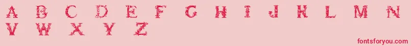 Britishmuseum Font – Red Fonts on Pink Background