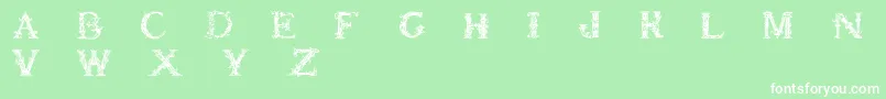 Britishmuseum Font – White Fonts on Green Background