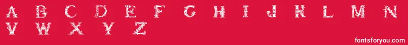 Britishmuseum Font – White Fonts on Red Background