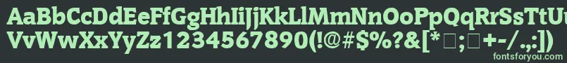 OritDisplaySsi Font – Green Fonts on Black Background