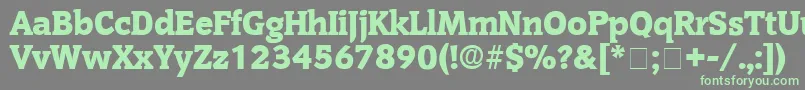 OritDisplaySsi Font – Green Fonts on Gray Background