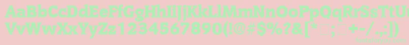 OritDisplaySsi Font – Green Fonts on Pink Background