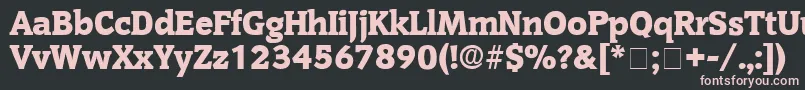 OritDisplaySsi Font – Pink Fonts on Black Background