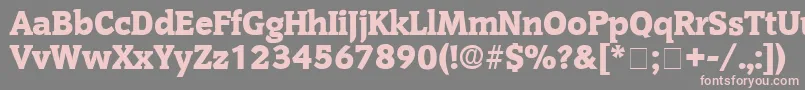 OritDisplaySsi Font – Pink Fonts on Gray Background