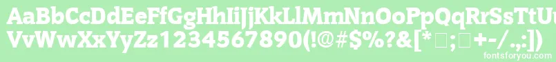 OritDisplaySsi Font – White Fonts on Green Background