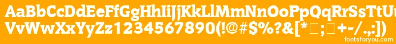 OritDisplaySsi Font – White Fonts on Orange Background