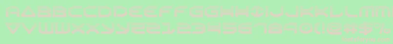 Oberongrad Font – Pink Fonts on Green Background