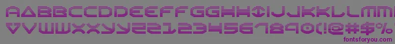 Шрифт Oberongrad – фиолетовые шрифты на сером фоне