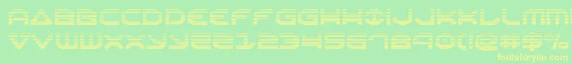 Oberongrad Font – Yellow Fonts on Green Background