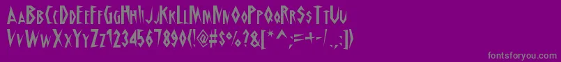 Шрифт SchrillAoe – серые шрифты на фиолетовом фоне