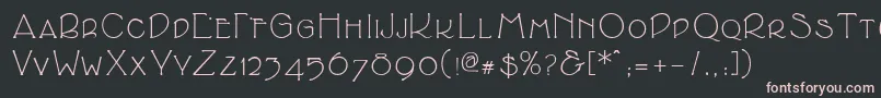 Шрифт Cupolasmallcaps – розовые шрифты на чёрном фоне