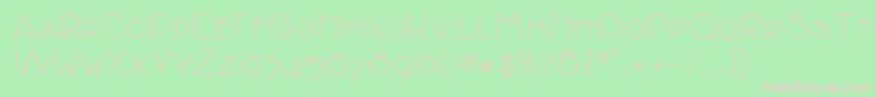Cupolasmallcaps Font – Pink Fonts on Green Background