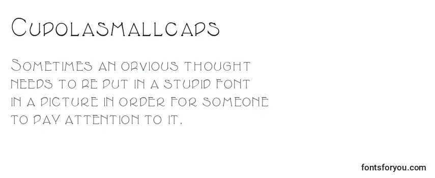 Обзор шрифта Cupolasmallcaps