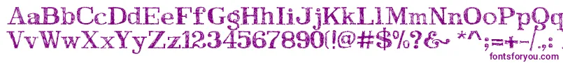 TravelDiaryFeb26 Font – Purple Fonts on White Background