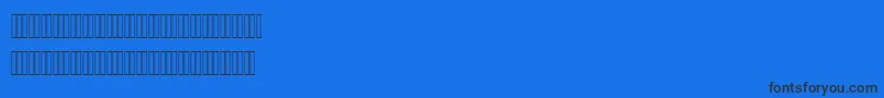 Ahmed Font – Black Fonts on Blue Background