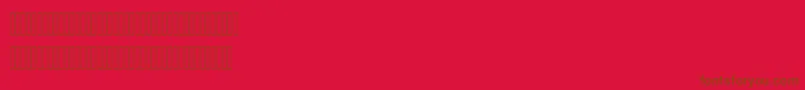 Ahmed Font – Brown Fonts on Red Background