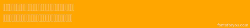 Ahmed Font – Pink Fonts on Orange Background