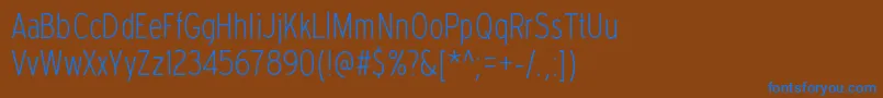 Шрифт ExpresswaycdelRegular – синие шрифты на коричневом фоне