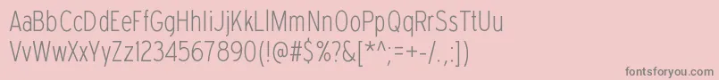 ExpresswaycdelRegular Font – Gray Fonts on Pink Background