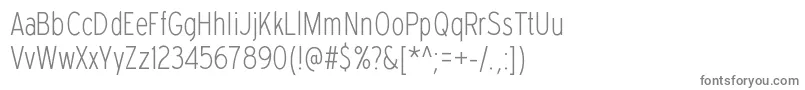 フォントExpresswaycdelRegular – 白い背景に灰色の文字