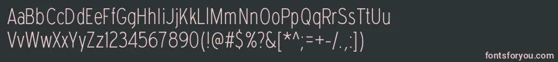 ExpresswaycdelRegular Font – Pink Fonts on Black Background