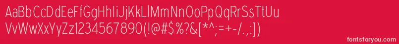 ExpresswaycdelRegular Font – Pink Fonts on Red Background