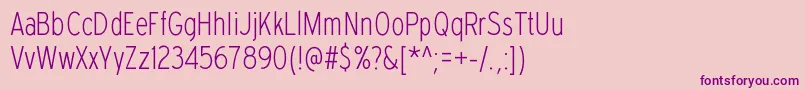 ExpresswaycdelRegular Font – Purple Fonts on Pink Background