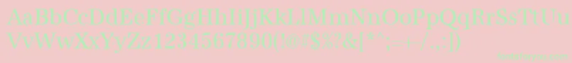 Urwantiquatextnar Font – Green Fonts on Pink Background