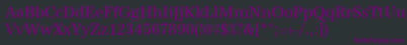 Urwantiquatextnar Font – Purple Fonts on Black Background