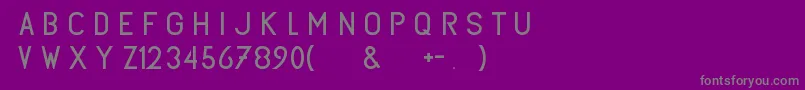 Subtlesansregular-Schriftart – Graue Schriften auf violettem Hintergrund