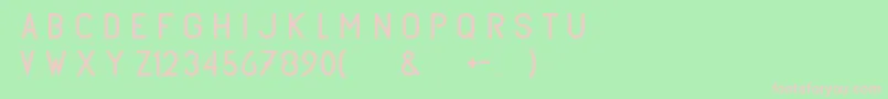 Subtlesansregular Font – Pink Fonts on Green Background