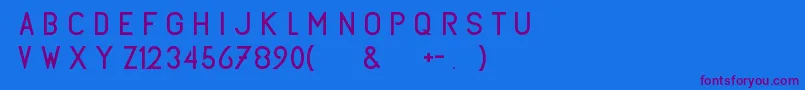 Subtlesansregular Font – Purple Fonts on Blue Background