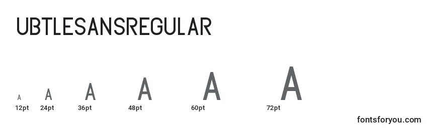 Subtlesansregular Font Sizes