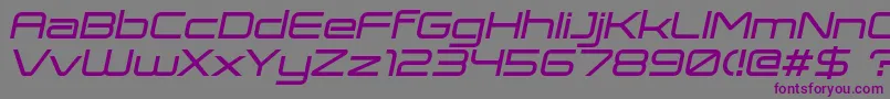 ExpansivaBoldItalic Font – Purple Fonts on Gray Background