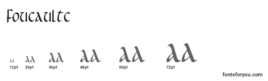 Foucaultc Font Sizes