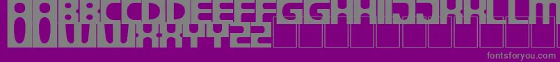DsprogressSemibold Font – Gray Fonts on Purple Background